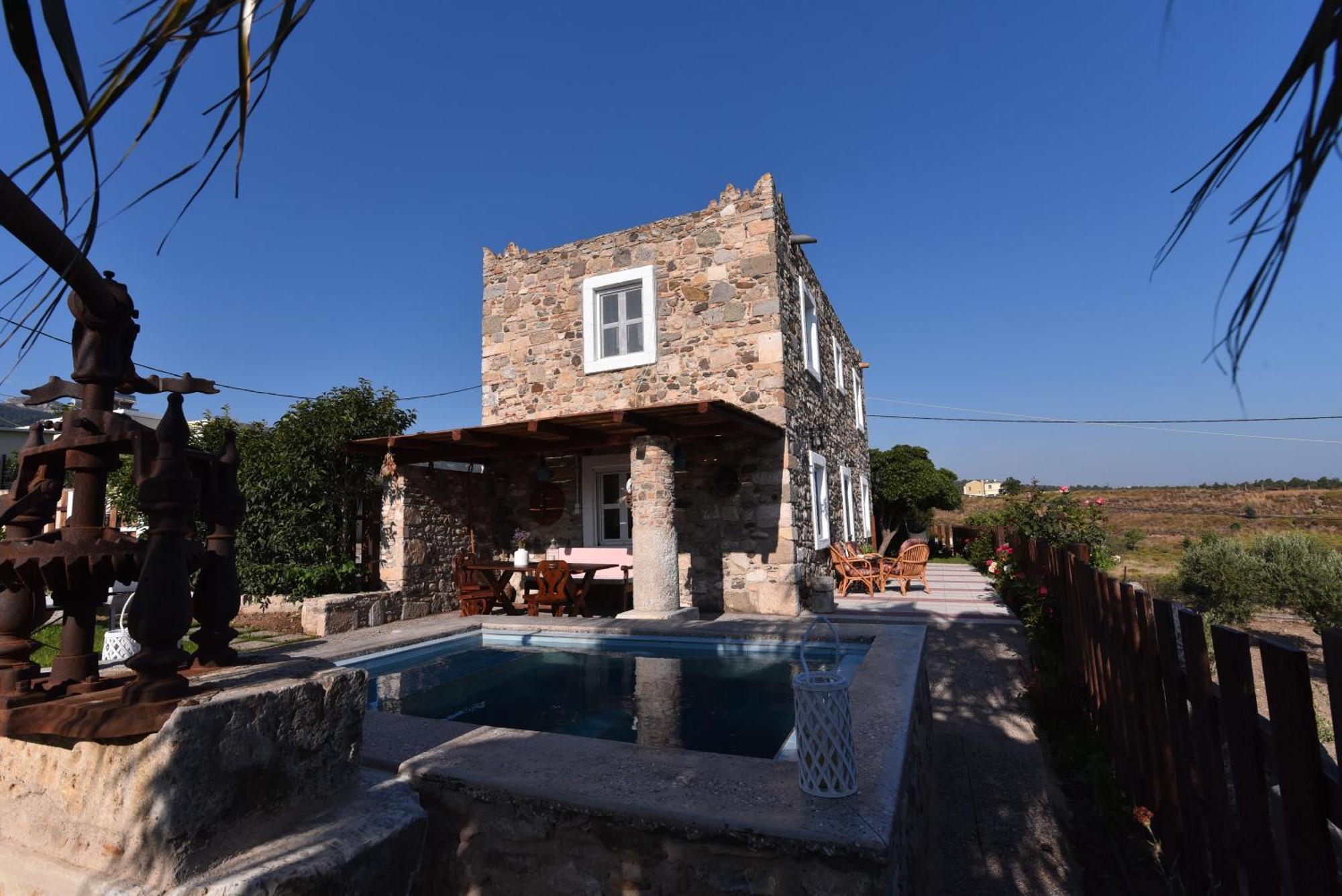 Traditional Kos Villa With Swimming Pool, Lawn Yard And Bbq Екстериор снимка