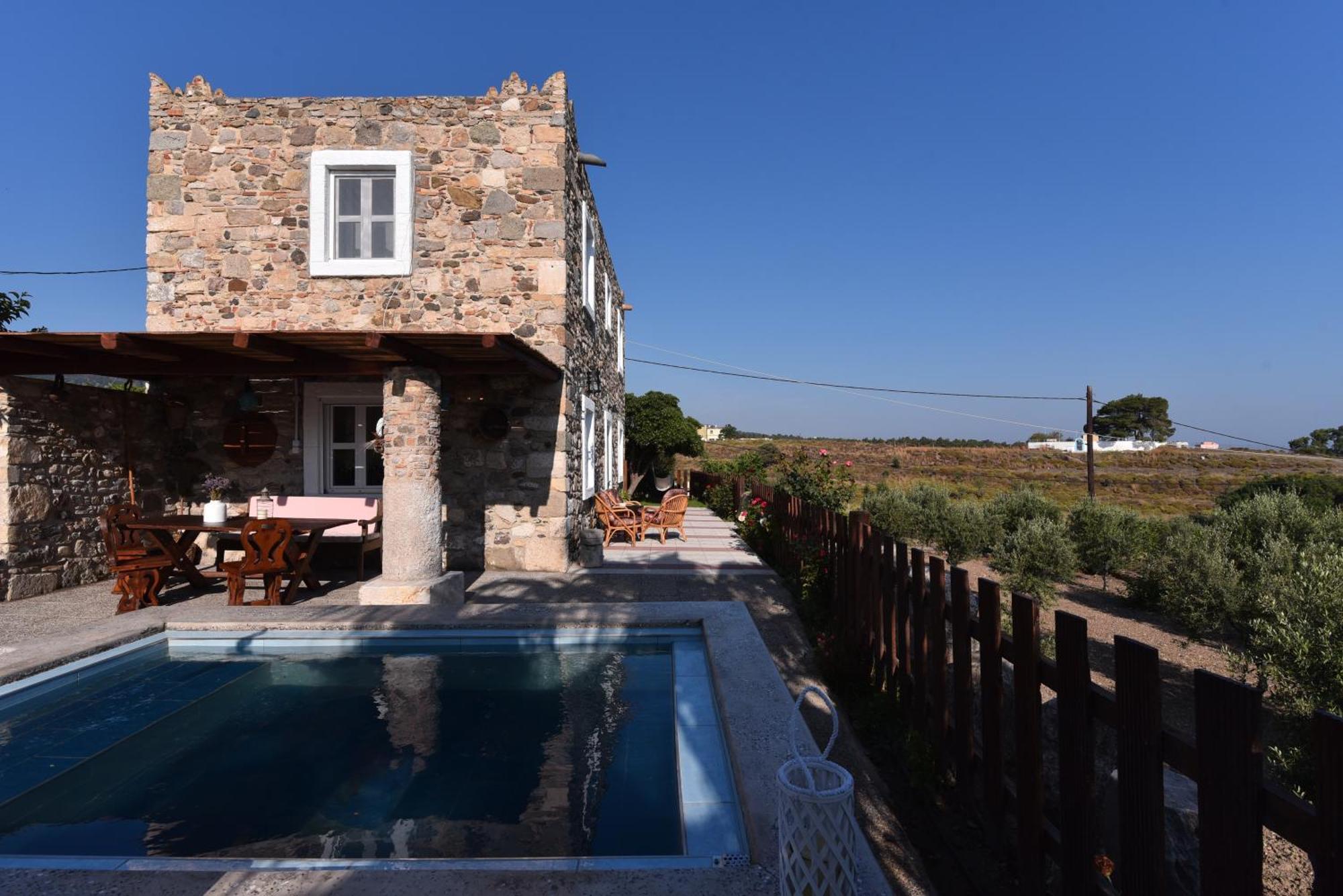 Traditional Kos Villa With Swimming Pool, Lawn Yard And Bbq Екстериор снимка