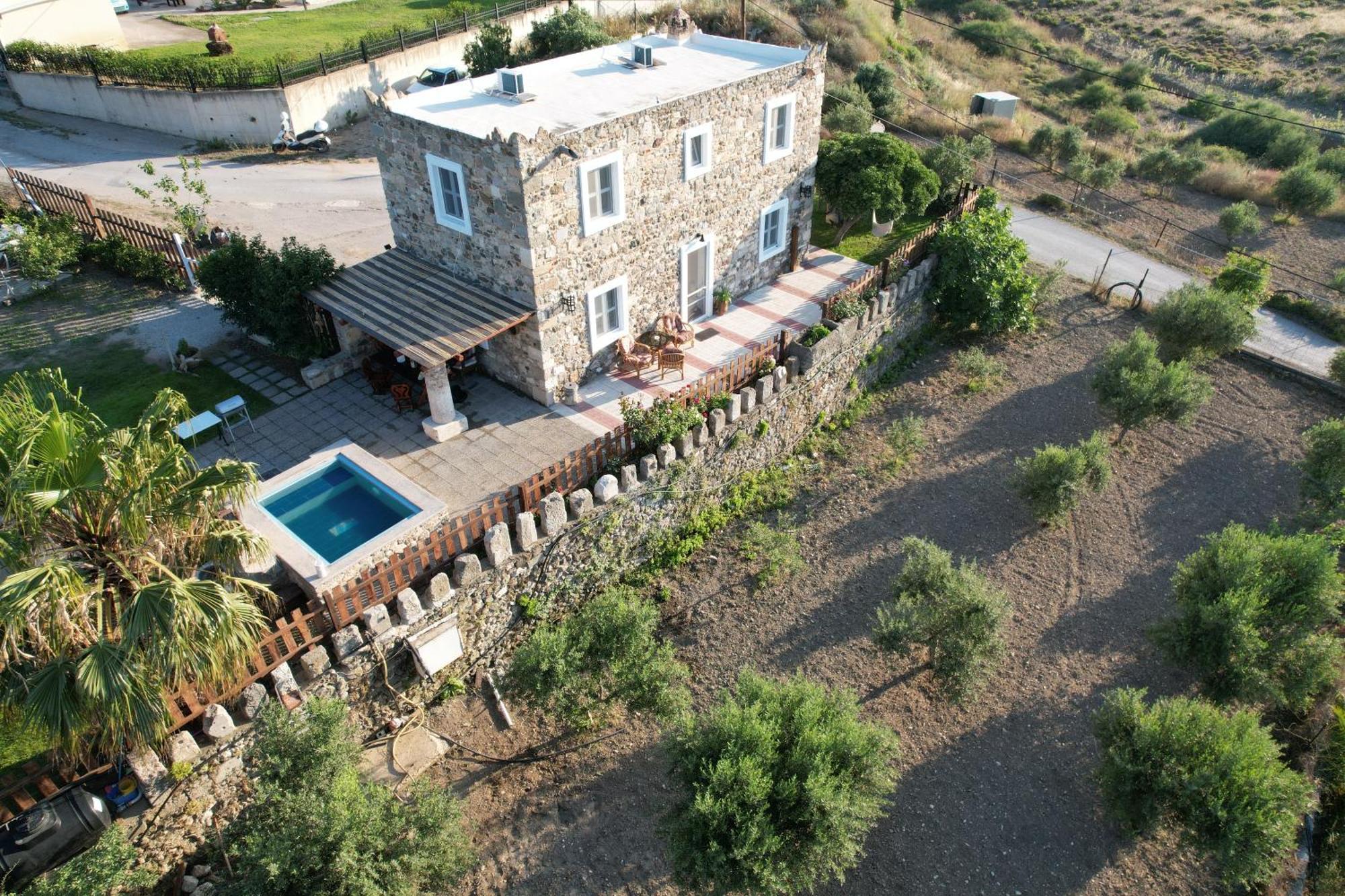 Traditional Kos Villa With Swimming Pool, Lawn Yard And Bbq Екстериор снимка