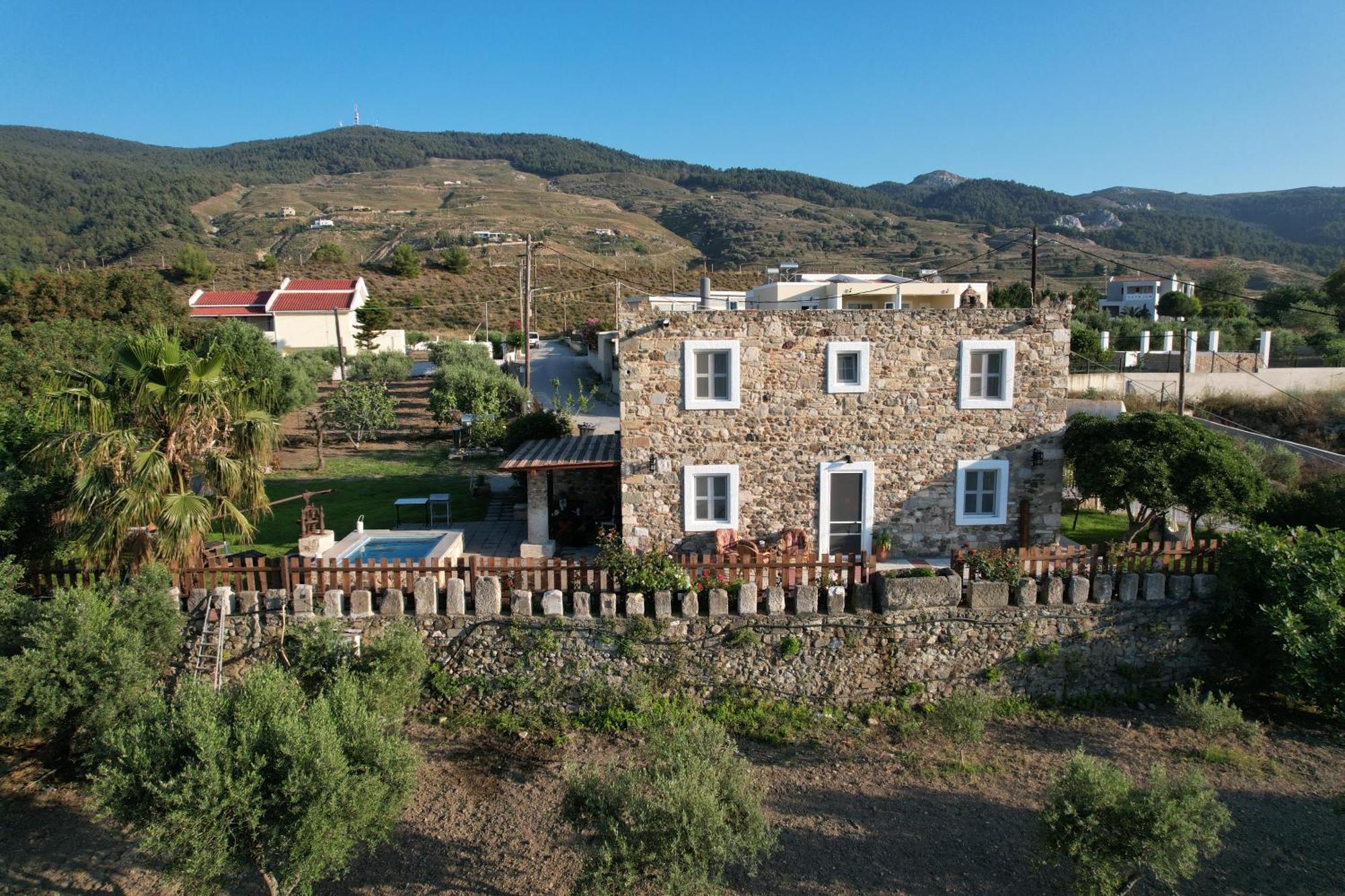 Traditional Kos Villa With Swimming Pool, Lawn Yard And Bbq Екстериор снимка